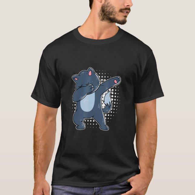 Camiseta Dabbing Cat Dab Dance Dabbing Cat (Frente)