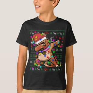 Camiseta Dabbing Cat Fairy Luzes Feias De Natal Feias