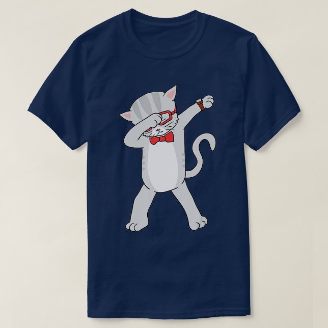 Camiseta Dabbing Cat Funny Dab Gift Cat Ee (Frente do Design)