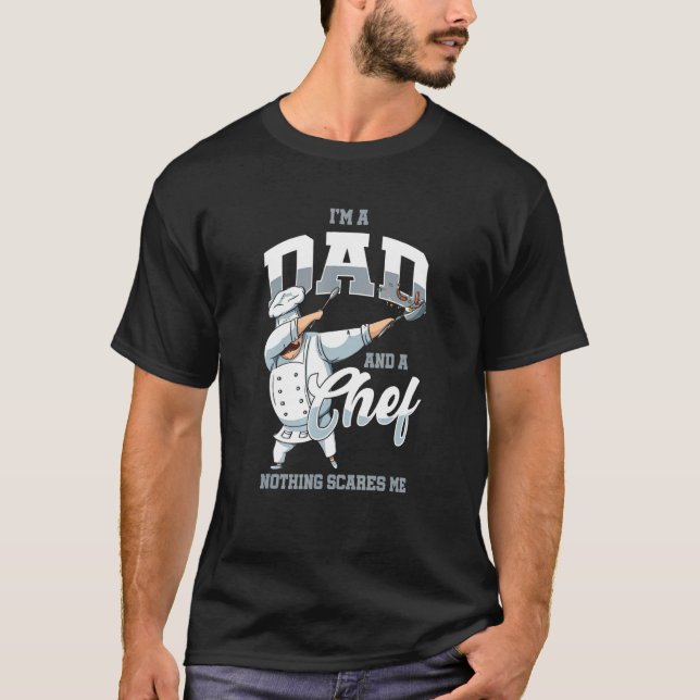Camiseta Dabbing Chef Pai Padre Cook Restaurante Kitchen Ch (Frente)