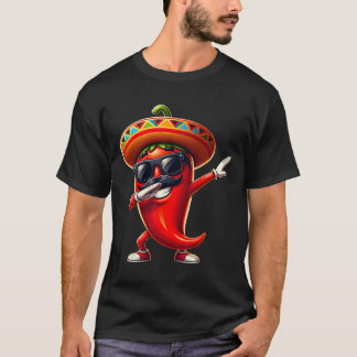Camiseta Dabbing Chili Cinco De Mayo Mexican Food For Men W