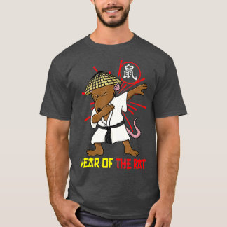 Camiseta Dabbing Chinese Rat 2020 Year of the Rat Chinese