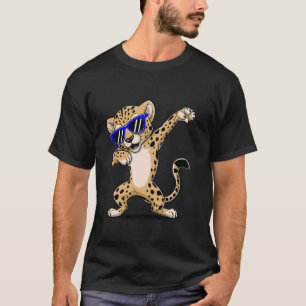 Camiseta Dabbing Chita Usa Óculos Fofo Chita Engraçado An