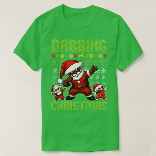 Camiseta Dabbing Christmas (Frente do Design)