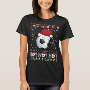 Camiseta Dabbing Christmas Soccer Ho Santa Elf Ugly Sweater