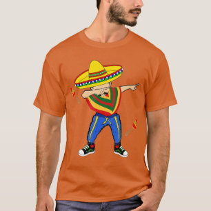 Camiseta Dabbing Cinco de Mayo mexicano Sombrero Poncho Dab
