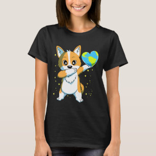 Camiseta Dabbing Corgi Dog Happy Earth Day Boys Girls