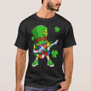 Camiseta Dabbing Cube Speed Cubing Math Quebra-cabeça Patri