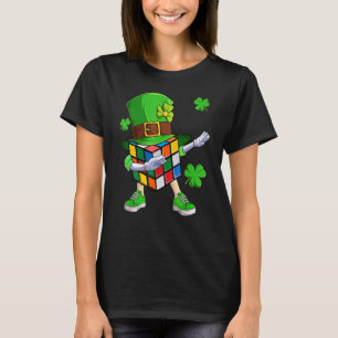 Camiseta Dabbing Cube Speed Cubing Math Quebra-cabeça Patri