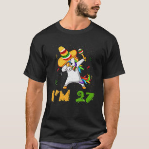 Camiseta Dabbing Dab Unicorn Age 27 Anos Nascer Cinco