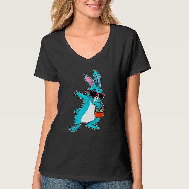 Camiseta Dabbing Dabbing Dab Day Páscoa Bunny Boy Stu (Frente)