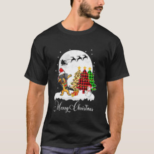 Camiseta Dabbing Dachshund Dab Cog Árvore de Natal Xmas