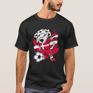 Camiseta Dabbing Dalmaciano Dinamarca Soccer Fans Jersey