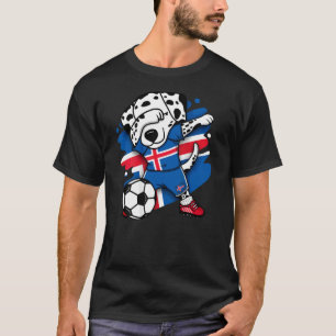 Camiseta Dabbing Dalmaciano Islândia Soccer Fans Jersey