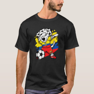 Camiseta Dabbing Dalmatian Equador Futebol Fãs Do Equador