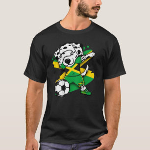 Camiseta Dabbing Dalmatian Jamaica Soccer Fans Jersey