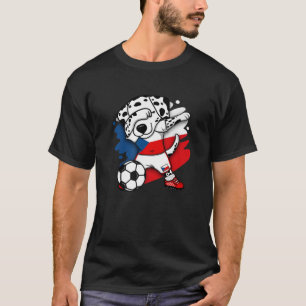 Camiseta Dabbing Dalmatian Latvia Soccer Fans Jersey Letóni