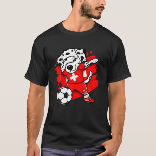 Camiseta Dabbing Dalmatic Suiça Soccer Fans Jersey F