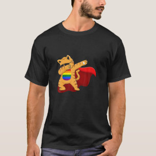 Camiseta Dabbing do orgulho de igualdade de bandeiras LGBT