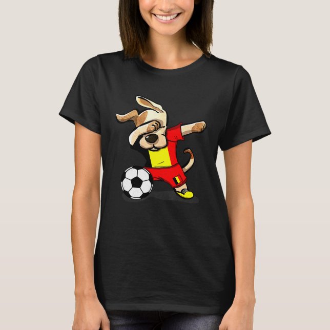 Camiseta Dabbing Dog Belgium Soccer Jersey Belga (Frente)