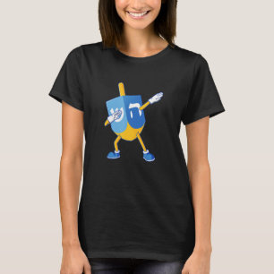 Camiseta Dabbing Dreidel Hanukkah dançando Chanukah Kids Gi
