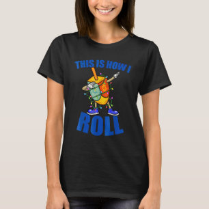 Camiseta Dabbing Dreidel Ugly Chanukah Homens