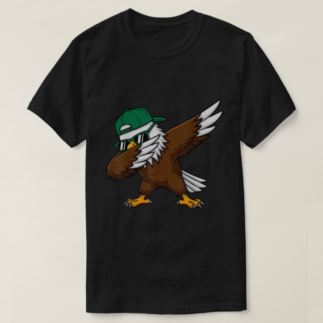 Camiseta Dabbing Eagle Funny Youth USA Shirt (Frente do Design)