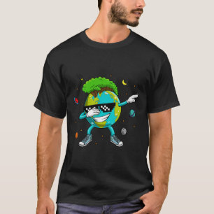 Camiseta Dabbing Earth Reciclagem Conversation Space Scienc