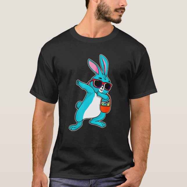 Camiseta Dabbing Easter Bunny Boy Dab Easter Day Basket Stu (Frente)