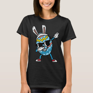 Camiseta Dabbing Easter Egg Bunny Cute Dance Boys Crianças