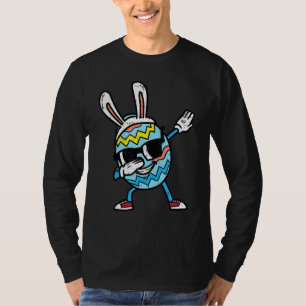 Camiseta Dabbing Easter Egg Bunny Cute Dance Boys Crianças