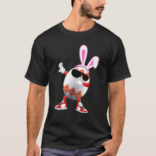 Camiseta Dabbing Easter Egg Engraçado Felzs pascoa Meninas