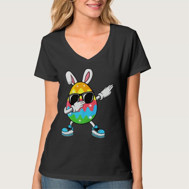 Camiseta Dabbing Easter Egg for Boys Girls Kids Happy Easte (Frente)