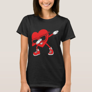Camiseta Dabbing Engraçado Coração Homens Crianças Meninos