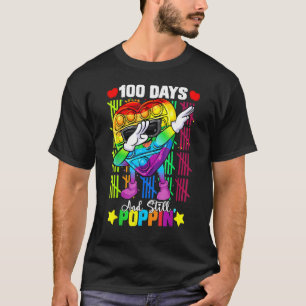 Camiseta Dabbing Fidget Toy 100 Dias De Escola Ainda Poppin