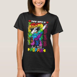 Camiseta Dabbing Fidget Toy 100 Dias De Escola Ainda Poppin