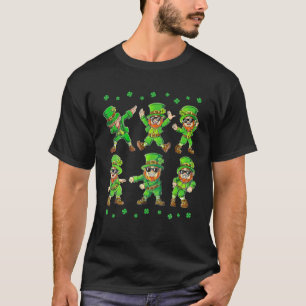 Camiseta Dabbing Flossing Leprechaun Shamrock Funny Rua Pat