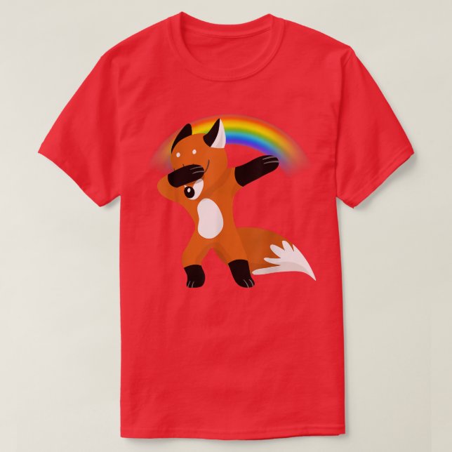 Camiseta Dabbing Fo Rainbow LGBT (Frente do Design)
