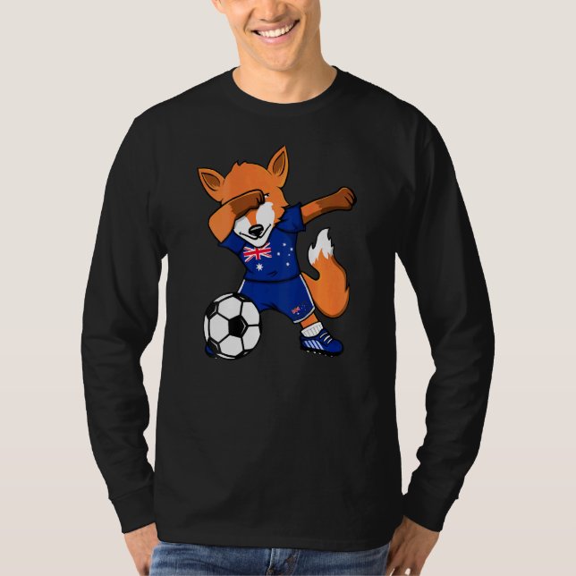 Camiseta Dabbing Fox Austrália Soccer Fans Jersey Austrália (Frente)