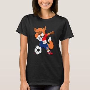 Camiseta Dabbing Fox Panamá Soccer Fãs Jersey Panamenha F