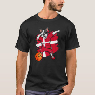Camiseta Dabbing French Buldog Denmark basquetebol Fan Jers