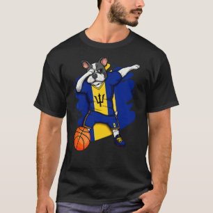 Camiseta Dabbing French Buldogue Barbados Basball Fan Jer