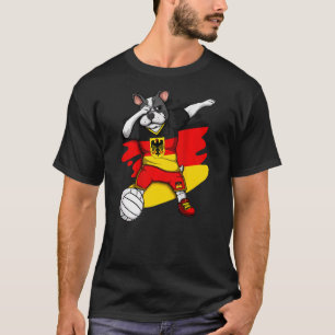 Camiseta Dabbing French Buldogue Germany Voleibol Fan Jers
