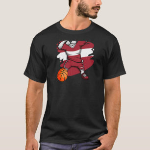 Camiseta Dabbing French Buldogue Latvia Basball Fan Jerse