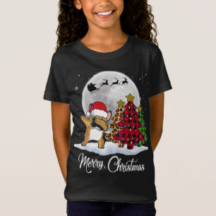 Camiseta Dabbing French Bulldog Dab Dog Christmas Tree Funn