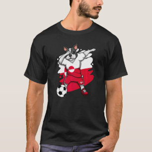 Camiseta Dabbing French Bulldog Groenlândia Soccer Fan Jers