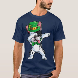 Camiseta Dabbing French Bulldog Leprechaun St Patricks Day
