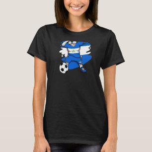 Camiseta Dabbing French Bulldog Nicarágua Soccer Fan Jersey