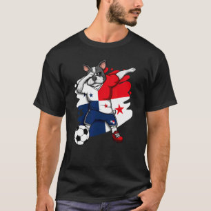 Camiseta Dabbing French Bulldog Panama Soccer Fans Jersey F