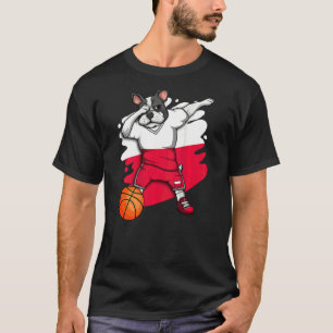 Camiseta Dabbing French Bulldog Poland Basketball Fan Jerse